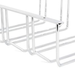 ALK System Soporte Cuádruple para Copas, Acero Cromado Brillante, 4 Filas, 370x279x112 mm