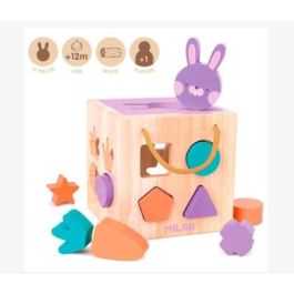 Milan Juguete Educativo de Madera Cubo para Encajar Piezas 'Rabbit' 660505 Precio: 23.68999952. SKU: B1HXKGKDH3