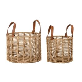 Cesta Balines DKD Home Decor Marron Natural 32 x 39 x 32 cm Set de 2 Precio: 54.49999962. SKU: S3029056