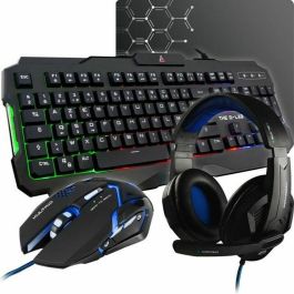 The G-Lab ARGON Combo Gaming 4 en 1: Teclado retroiluminado RGB, Ratón de 3200 DPI, Auriculares con Sonido Inmersivo, Alfombrilla Antideslizante