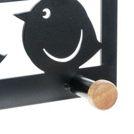 Perchero Basicos DKD Home Decor Negro Blanco 9.5 x 16 x 28.5 cm (2 Unidades) Perchero Basicos DKD Home Decor Negro Blanco 9.5 x 16 x 28.5 cm (2 Unidades)