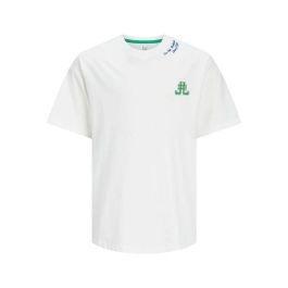 Camiseta de Manga Corta Infantil Jack & Jones Jorcole Back Print Tee Ss Blanco