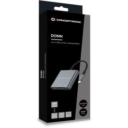 Conceptronic Docking USB-C 3in1 1xHDMI 4K 1xUSB-A 3.0 1xUSB-C Alimentacion 100W