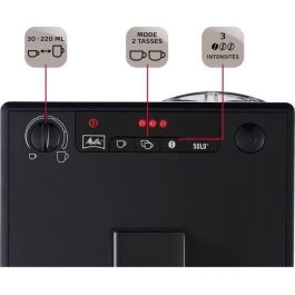 Melitta E950-222 Cafetera Automática con Molinillo Caffeo Solo 15 bares 1.2L 1400W Negro