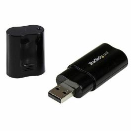 Tarjeta de Sonido Externa USB Startech ICUSBAUDIOB Negro Tarjeta de Sonido Externa USB Startech ICUSBAUDIOB Negro