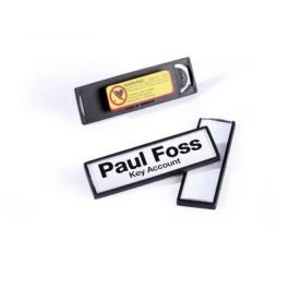 Durable Caja de 25 Portanombres Clip Card con Imán 17x67mm, Placa Identificativa, 8132-01 Precio: 87.5000005. SKU: B1K69KZT67