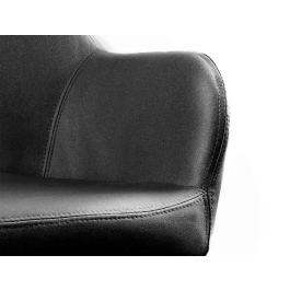 Q-connect Silla Confidente Siemione Base Metálica Color Gris Oscuro, Altura Máxima 820 mm, Ancho 570 mm, Profundidad 580 mm