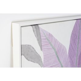 DKD Home Decor Cuadro Decorativo Tropical Verde Malva Lila para Pared de PS y Lienzo de 144 x 103.5 cm (Pack de 2 Unidades)