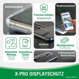 4smarts Protector de Pantalla Second Glass X-Pro Clear para iPhone 7/8/SE 20/ SE 22