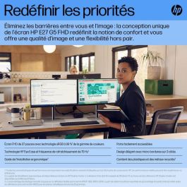 HP E27 G5 Monitor FHD para Oficina y Hogar, con Imágenes Nítidas, Confort Personalizado y Gran Flexibilidad
