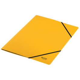 Leitz 39080015 Carpeta de Cartón con Gomas A4 Recycle Amarillo 100% Certificación Climate Neutral Blue Angel