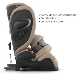 Cybex Gold Silla de coche Pallas G i-Size CYB4063846543403, 76-150 cm, 9-50 kg, 15 meses-12 años, Beige almendra Plus