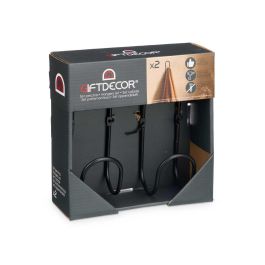Set 2 Perchas Aro Negro Giftdecor 6X15CM (6 Unidades) Set 2 Perchas Aro Negro Giftdecor 6X15CM (6 Unidades)