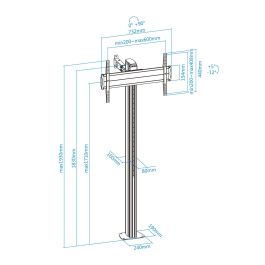 Soporte TV TooQ FS2270M-B 37"-70"