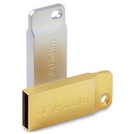 Verbatim USB 2.0 Drive 32GB Metal Executive, Diseño Metálico Resistente, Pequeño y Duradero