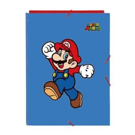 Safta Carpeta Folio 3 Solapas Super Mario World 26x33,5x2,5 cm