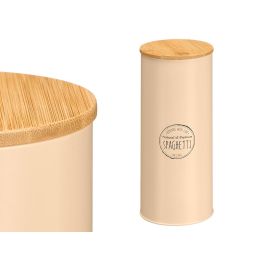 Kinvara Tarro Alto Espagueti con Tapa de Bambú, Metal, Beige - 11x31.5x11 cm (Set de 12) Kinvara Tarro Alto Espagueti con Tapa de Bambú, Metal, Beige - 11x31.5x11 cm (Set de 12) Precio: 89.24718. SKU: B1CX2TA6RH