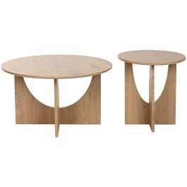 Mesa Centro Urban DKD Home Decor Natural 75 x 45 x 75 cm Set de 2
