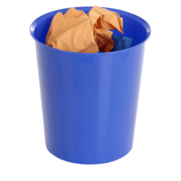 Archivo 2000 Papelera de Plástico con Aro Sujetabolsas, Capacidad 16 Litros, 290x310 mm, Azul Precio: 3.50000002. SKU: B1G97F4CJ3