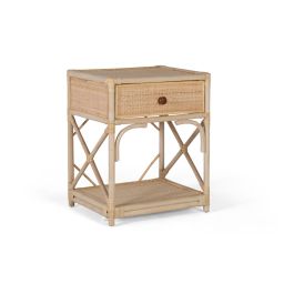 GINER Y COLOMER Mesita de Noche Ratán Natural 60x50x40 cm Precio: 241.9879. SKU: B1H4TJZPVD