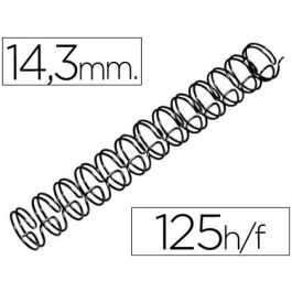 Espiral Wire 3:1 14,3 mm N.9 Negro Capacidad 125 Hojas Caja De 100 Unidades Precio: 26.79000016. SKU: B15P8RFBBX