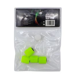 Occ Sport OCCLEV005 Tapones de válvula de aire universales fluorescentes de ABS, pack de 4 unidades amarillas. Brillan en la oscuridad. Occ Sport OCCLEV005 Tapones de válvula de aire universales fluorescentes de ABS, pack de 4 unidades amarillas. Brillan en la oscuridad.