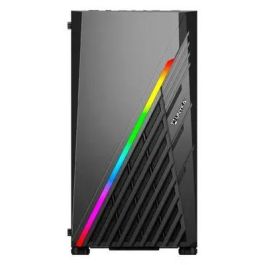 Unykach Caja Ordenador Gaming Mini Glayze Negra Micro ATX ARGB Cristal Templado