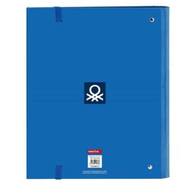 Carpeta de anillas Benetton Deep water Azul (27 x 32 x 3.5 cm)