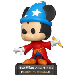 Funko POP Disney Archives Sorcerer Mickey - Figura de Vinilo 50 Aniversario 9cm