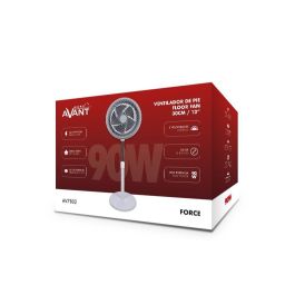 Avant Ventilador de Pie Force 90W, 12 Pulgadas (30 cm) con Base Redonda