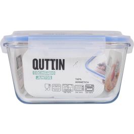 Quttin Fiambrera Rectangular Hermética 26 x 22 cm 3.5 L (3 Unidades)
