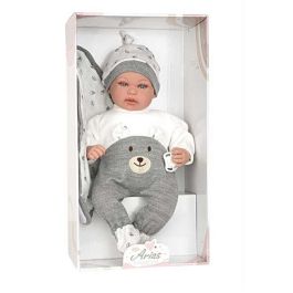 Muñecas Arias Muñeca Elegance 45 cm Mies Gris con Manta y Mecanismo de Risa Try Me, con Sonidos y Pilas Incluidas Precio: 42.78999956. SKU: B192N3ME43