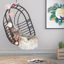 Home Deco Factory Guirnalda de Luces 10 LED con Bolas de Diferentes Medidas para Decoración