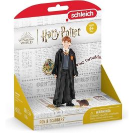 Schleich SCH42634 Figura Ron Weasley y Scabbers - Colección Harry Potter