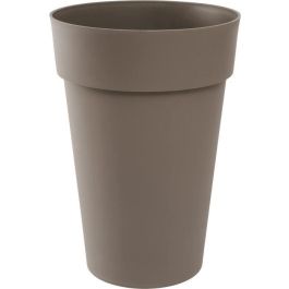 EDA Jarrón Maceta Tuscany Polipropileno Ø 46xH 65 cm 67 L Taupe | Resistente Heladas y UV, Interior/Exterior, Hecho en Francia