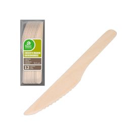 Best Products Bolsa 12 unid. cuchillo de madera 16.5cm