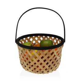Frutero Madera Natural-Negro Versa 28X35CM (2 Unidades) Frutero Madera Natural-Negro Versa 28X35CM (2 Unidades)
