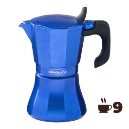 Cafetera de aluminio de 9 tazas modelo "petra" color azul Precio: 38.69000047. SKU: B1G89E5D3J