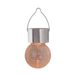 RABALUX RAB-7850 Lámpara Solar Colgante Yola LED RGB Exterior IP44 Cromo Satinado Metal Vidrio Decorativa 0.06W