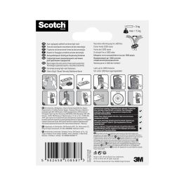 Scotch Tira de autofijación Extreme, negra, 25mmx76mm, 2 uds, cierres reposicionables, rf6731076, máx 5 kg