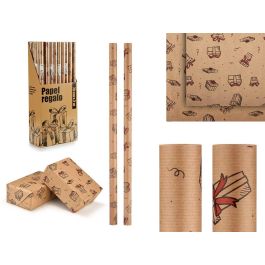 Arte Regal Rollo Papel Regalo Kraft Estampado Regalos 70x200 cm (Set de 50) Precio: 32.49999984. SKU: S3605942