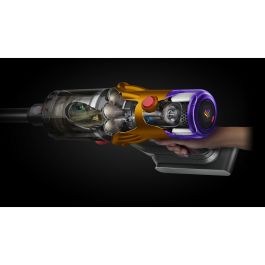 Dyson V12 Detect Slim Absolute Aspiradora Escoba Inalámbrica Níquel/Amarillo, 2 en 1, Sin Bolsa, Ciclónica, 60 min Autonomía