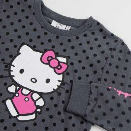 Cerdá Sudadera Hello Kitty Cotton Brushed Niña 6 Años Gris Oscuro