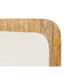 Bandeja Rectangular 4 Espacios Madera Mango Blanco Giftdecor 46x17x3 cm (6 Unidades) Bandeja Rectangular 4 Espacios Madera Mango Blanco Giftdecor 46x17x3 cm (6 Unidades)