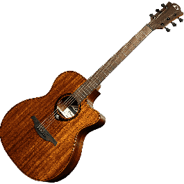 LAG Tramontane 98 Guitarra Acústica Auditorium Cutaway Electroacústica Caoba Maciza Natural
