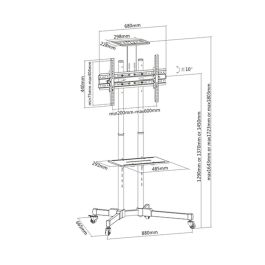 Soporte TV TM Electron 37"-70" 50 kg