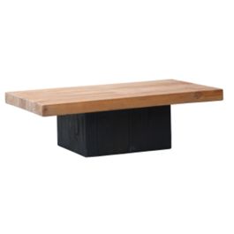 DKD Home Decor Mesa Centro Alpino Madera Pino Reciclada Natural Negro 70 x 40 x 135 cm Hecha a Mano Precio: 440.59000007. SKU: B14LGSK45R
