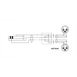 Cordial Cable Y Mini-Jack Estéreo / 2 Xlr Macho De 1 M