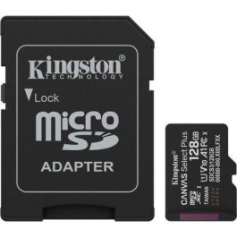 Kingston SDCS3/128GB Tarjeta de Memoria microSDXC Canvas Select Plus 128GB con Adaptador, Clase 10, U1, A1, 150MB/s Precio: 14.7899994. SKU: B14B2LVRHS