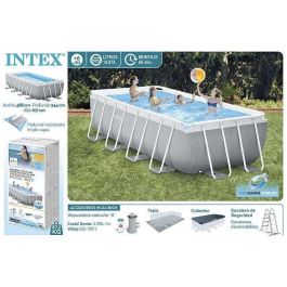 Piscina rectangular prism farme con depuradora y escalera (capacidad 3785 litros) (+ 6 años ) 488x244x107 cm Piscina rectangular prism farme con depuradora y escalera (capacidad 3785 litros) (+ 6 años ) 488x244x107 cm